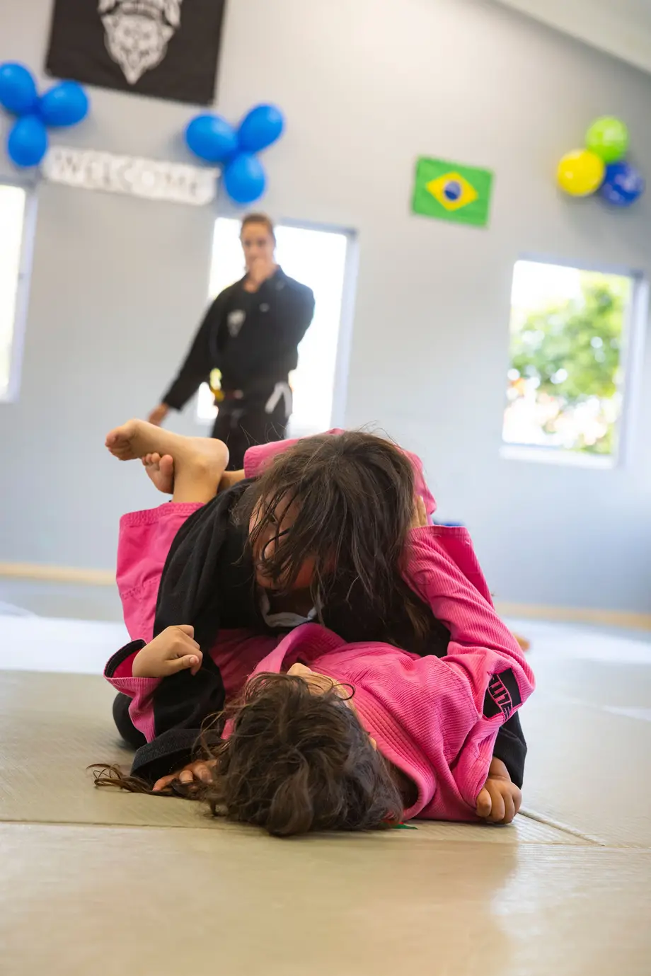 Live rolling on the mat